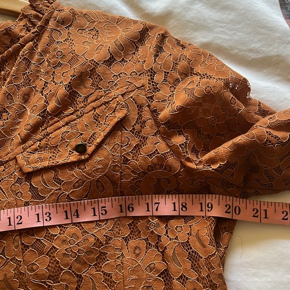 🔥SALE! By Anthropologie Lace Button Blouse - Picture 7 of 7